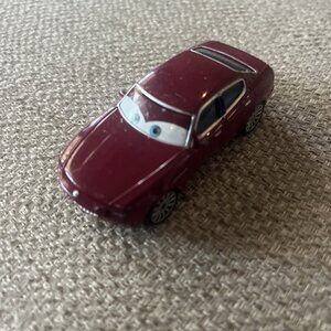 DISNEY PIXAR CARS 2 CARLO MASERATI V2820 RED / MAROON DIECAST 3" CHARACTER CAR